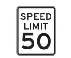 <p>what does the speed limit sign mean</p>