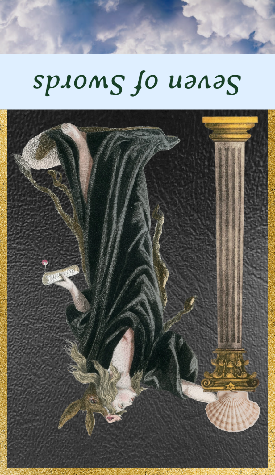 <p>Seven of Swords Reversed</p>