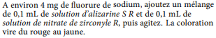 <p>fluorure de sodium (et non fluor spécifiquement) </p>