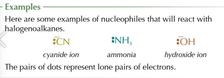 <p>electron pair donors, attracted to positive regions</p>