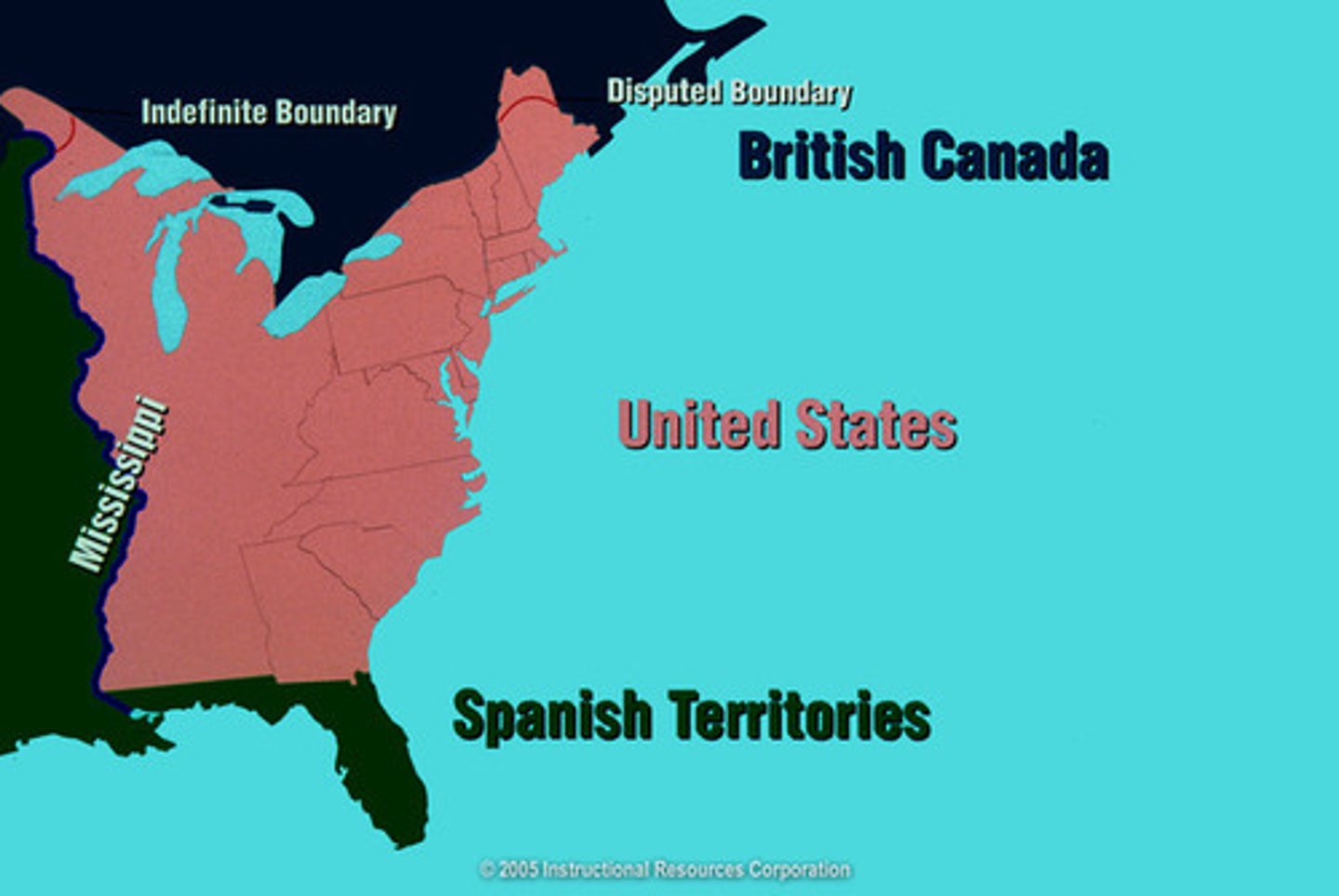 <p>The peace treaty that saw Great Britain recognize the independence of the American colonies and granted the Americans control of the western territory from the Appalachians to the Mississippi River.</p>