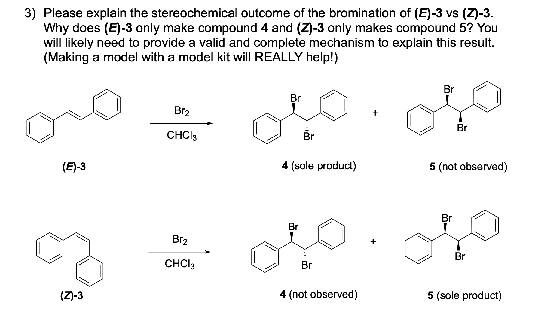 <p>AND What is the stereochemical relationship between compounds 4 and 5?</p>