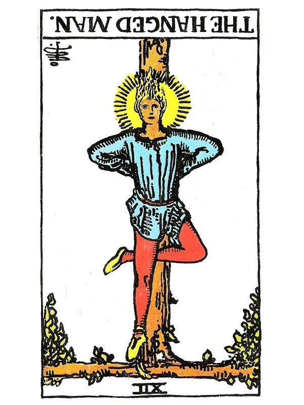<ol start="12">
<li>The Hanged Man (Reversed)</li>
</ol>