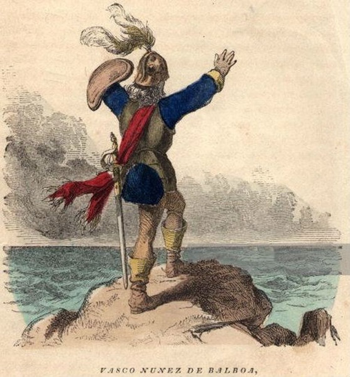 <p>Vasco Núñez de Balboa crossed the Isthmus of Panama to the Pacific Ocean in 1513, becoming the first European to reach the Pacific through the New World.</p>