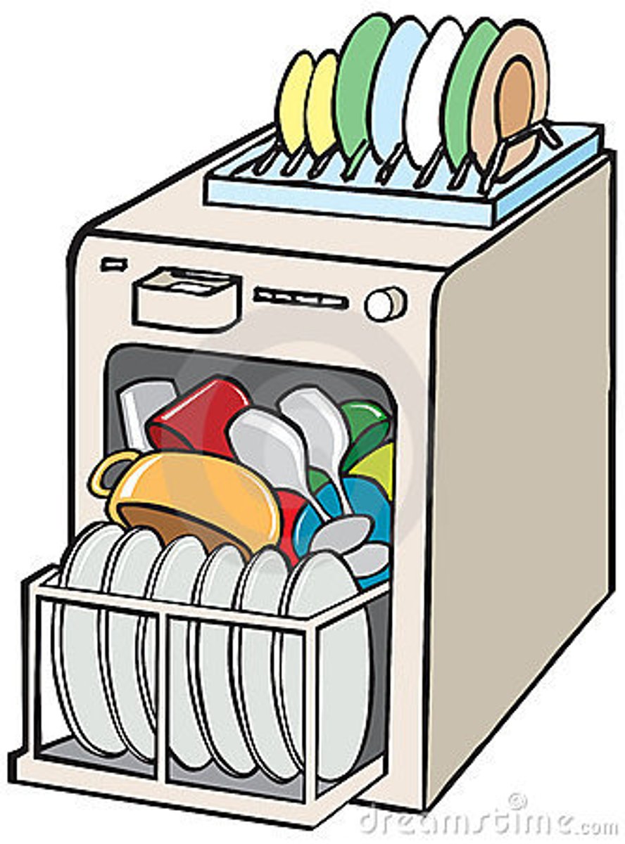 <p>the dishwasher</p>