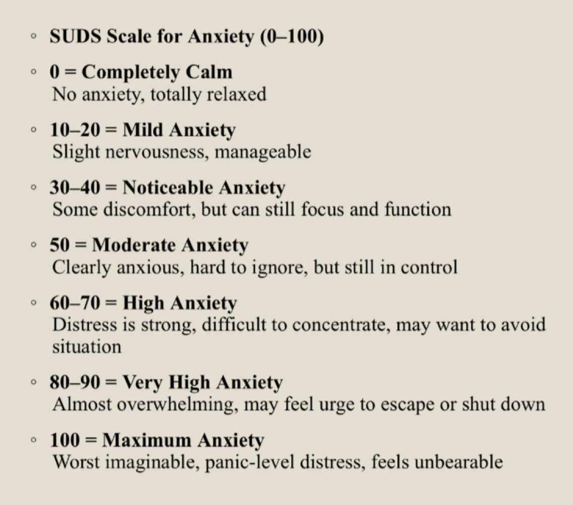 <p>subjective units of distress scale</p>