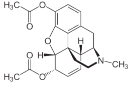 <p>Create a chart with the following characteristics: molecular formula, monoisotopic mass, acidic/basic/amphoteric. <strong>Heroin</strong></p>