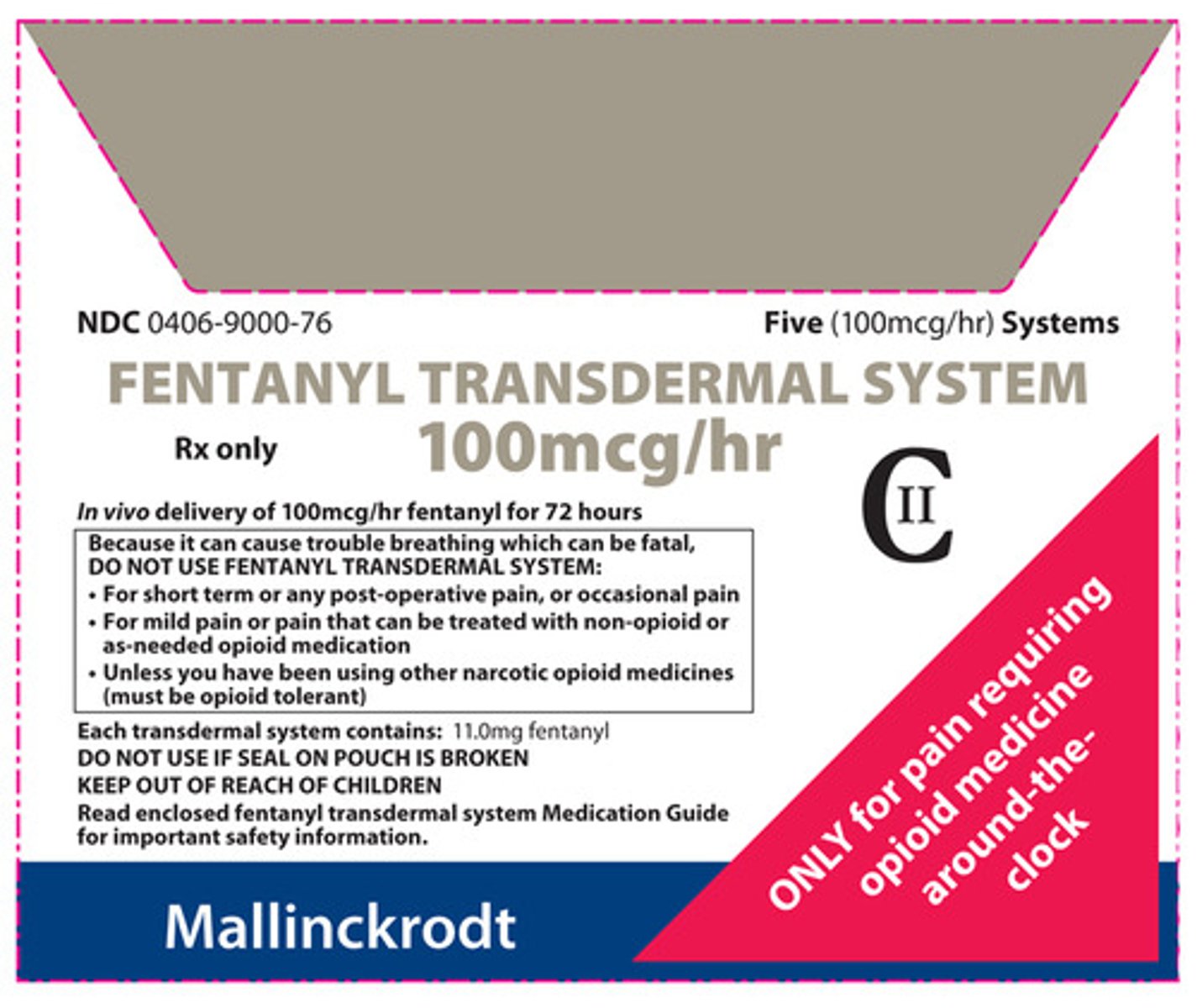 <p>Duragesic</p><p>phenylpiperadine</p><p>- for moderate-severe chronic pain requiring 60+ MME/day for at least 1 week</p><p>- takes 12 hours for onset and offset (not for acute pain)</p><p>- apply Q72H</p><p>- do NOT cut or heat</p><p>- always use the package insert for conversions!!!!!</p>