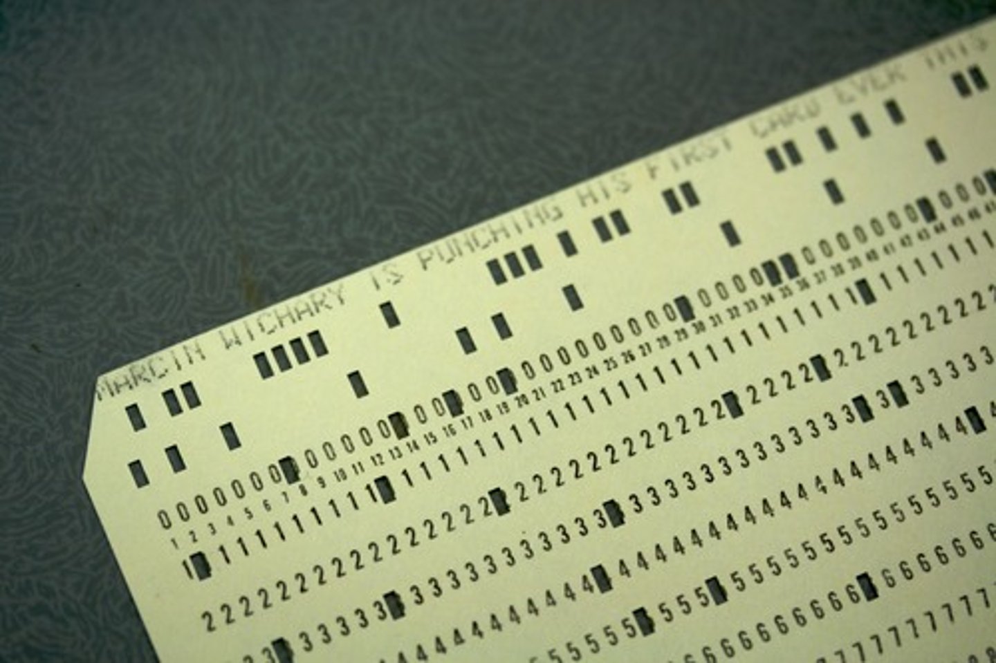 <p>Punch Cards</p>