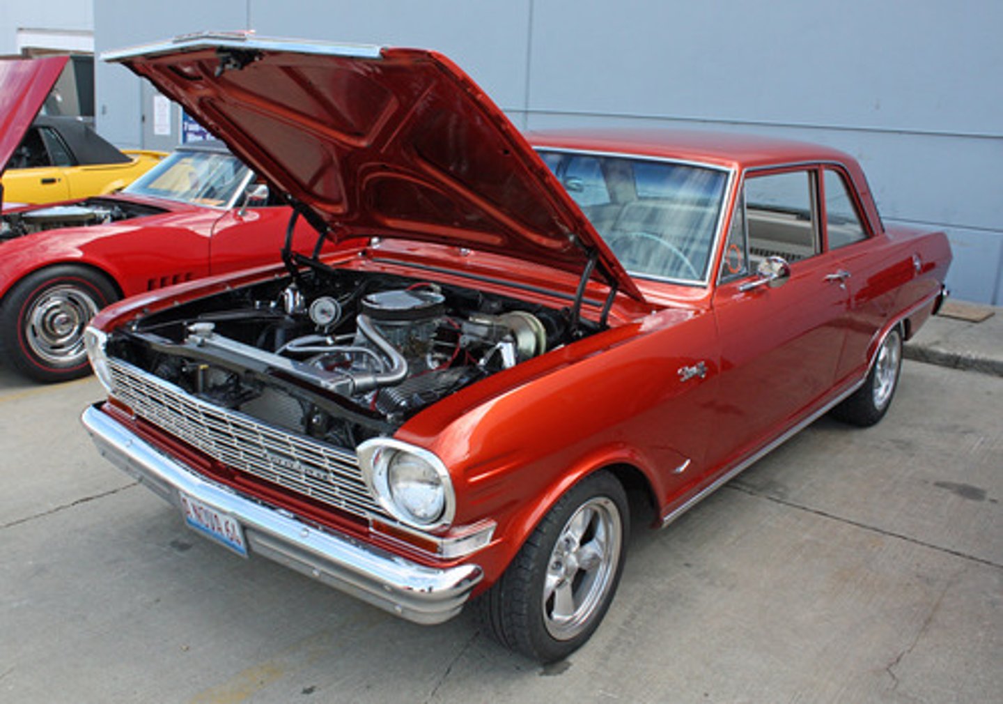 <p>hood (car)</p>