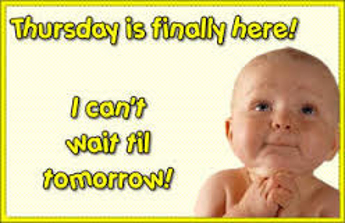 <p>Thursday</p>