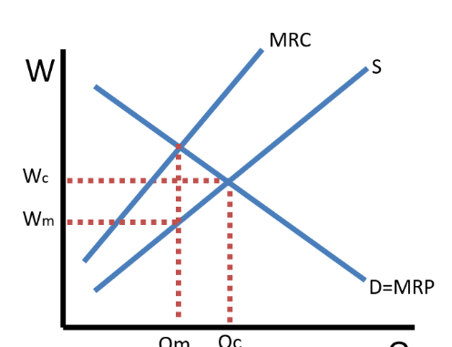 <p>Curves; Supply, MRC, and D=MRP</p>