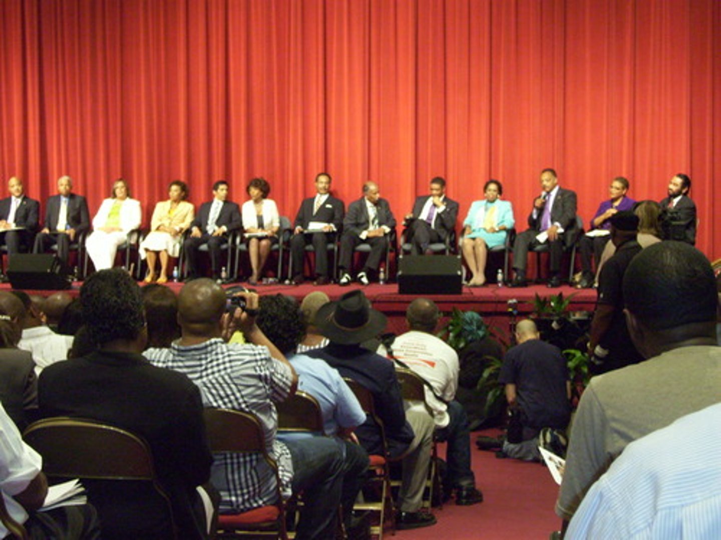 <p>A meeting of party members to choose a party's candidate for the general election.</p><p>-more democratic than parties since people have to stand to vote</p><p>-people vote for nominees by standing</p><p>-led by political parties</p>