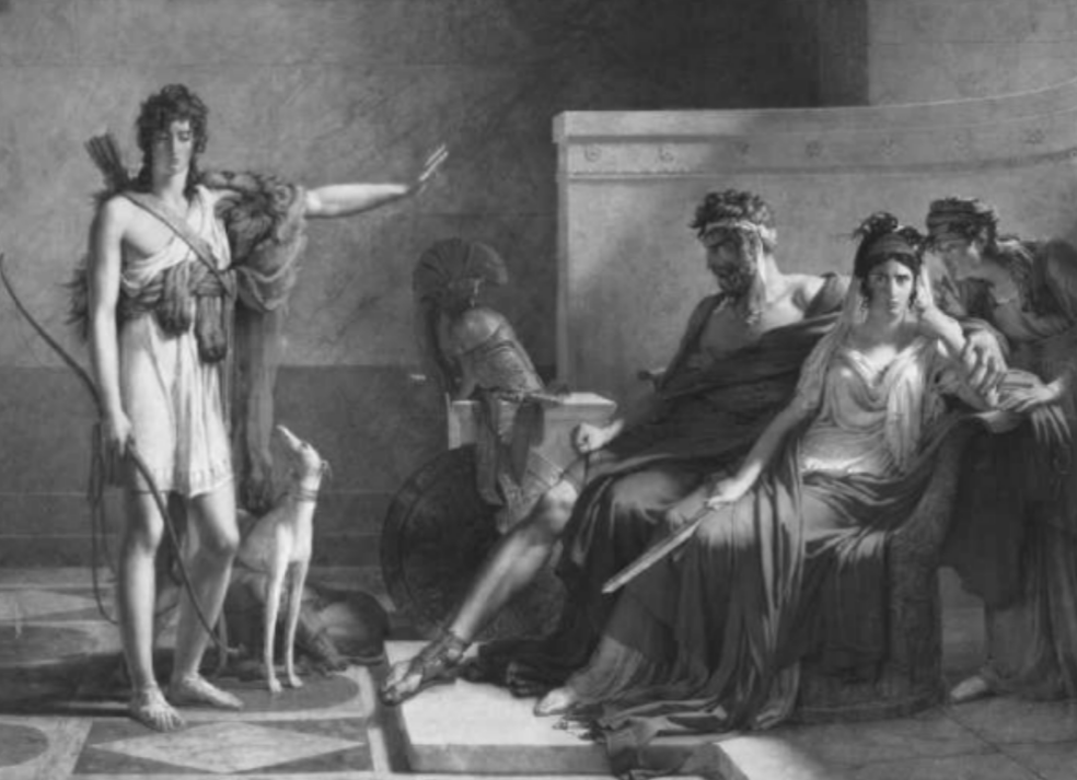<p>Figure 7.6: Who is the woman near center holding the sword she will use to kill herself?</p>