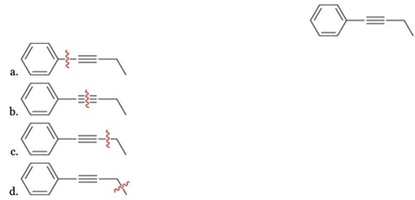 <p>Which disconnection leads to the most reasonable retro-synthesis of the given target molecule?</p>
