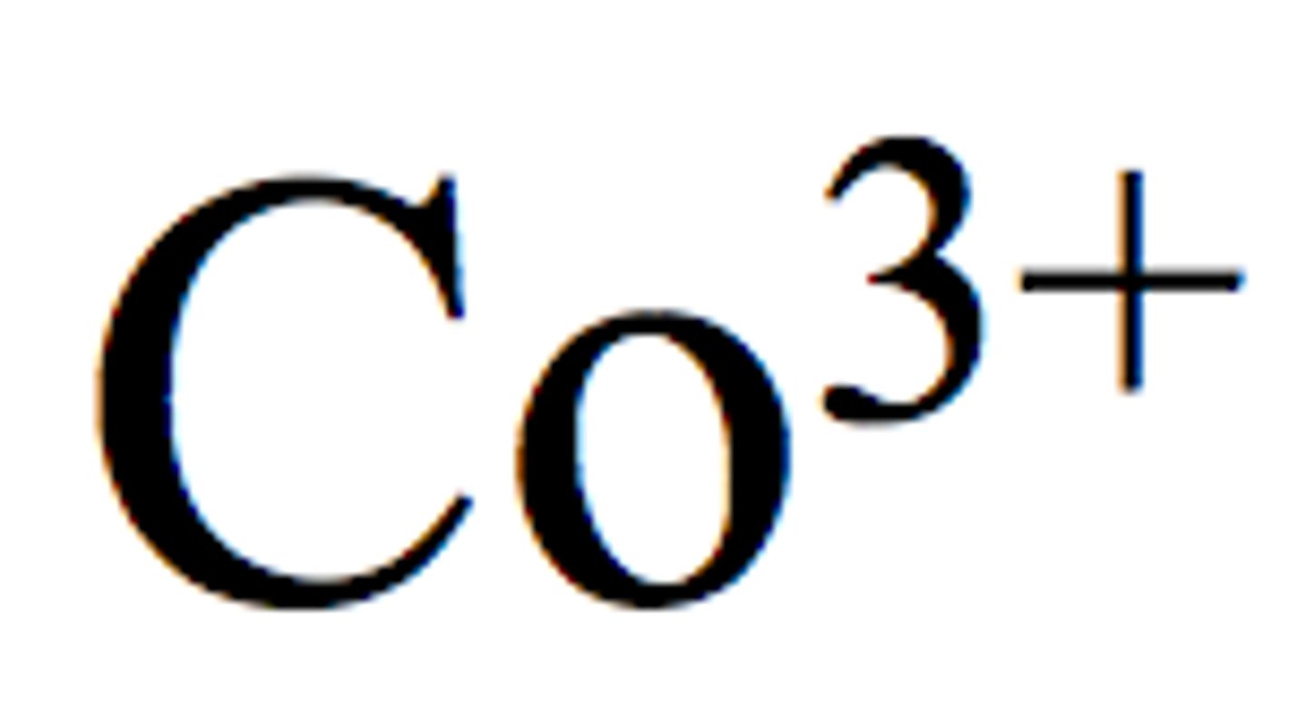 <p>Co 3+</p>
