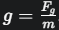 <p>The gravitational force per unit mass at a point.</p>