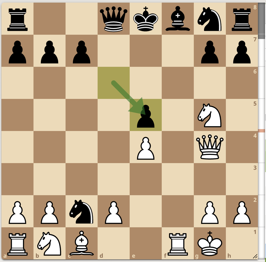 <p>…dxe5 ??</p>