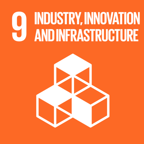<p>Industry, Innovation and Infrastructure</p><p>Aims to build resilient infrastructure, promote inclusive and sustainable industrialization and foster innovation.</p>