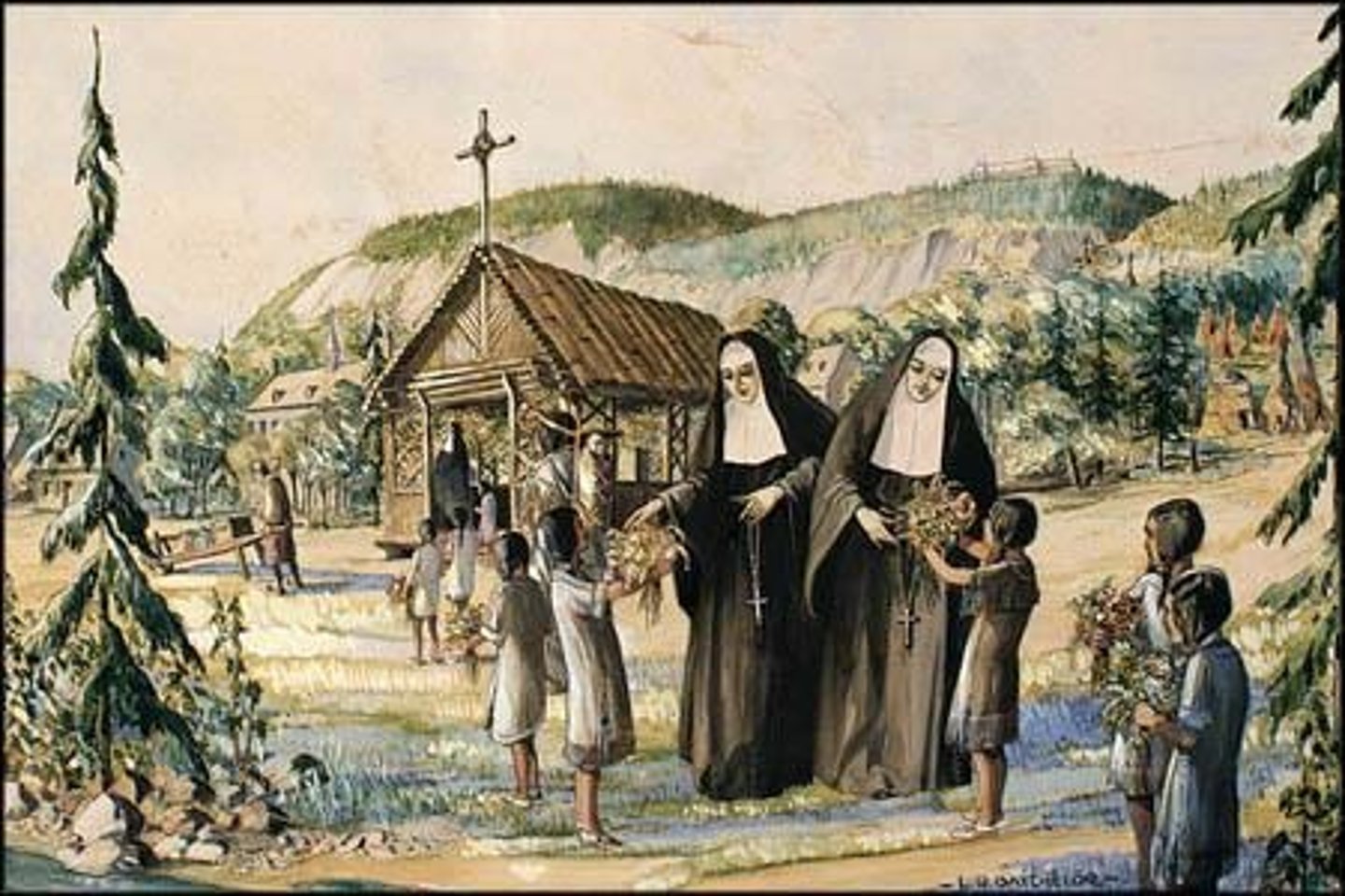 <p>Nuns who arrived at Quebec in 1639 and served as professional teachers in New France.</p>