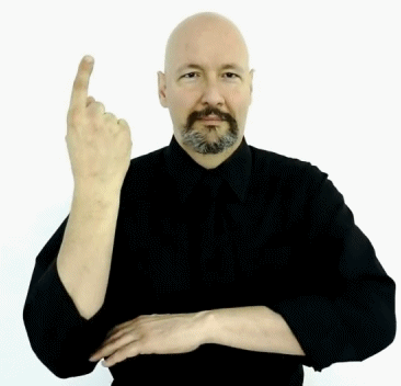 <p>First, sign&nbsp;“location”; then, sign&nbsp;“day” (as shown); then, sign&nbsp;“deaf” and finally,&nbsp;“school” ; order: “location, day, deaf, school”</p>