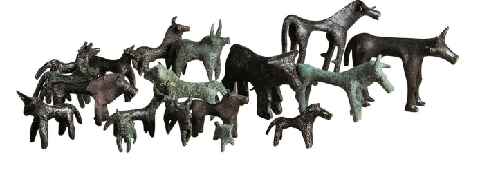 <p>Bronze animal figurines from the sanctuary of Zeus at Olympia</p>