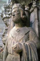 <p>5th century Frankish leader of a large kingdom who converted to Christianity.</p>