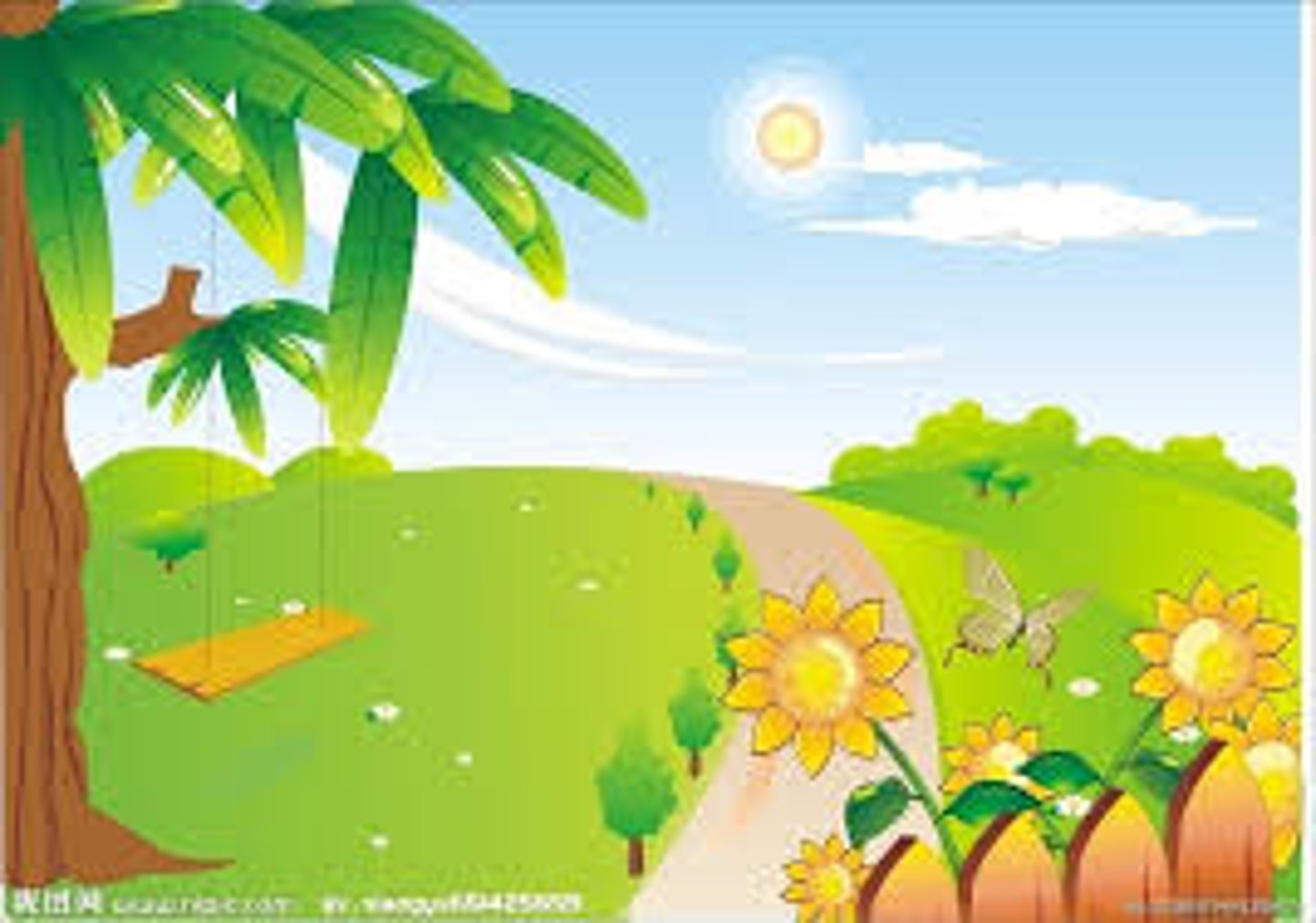 <p>fēng hé rì lì<br>gentle breeze and beautiful sun</p>