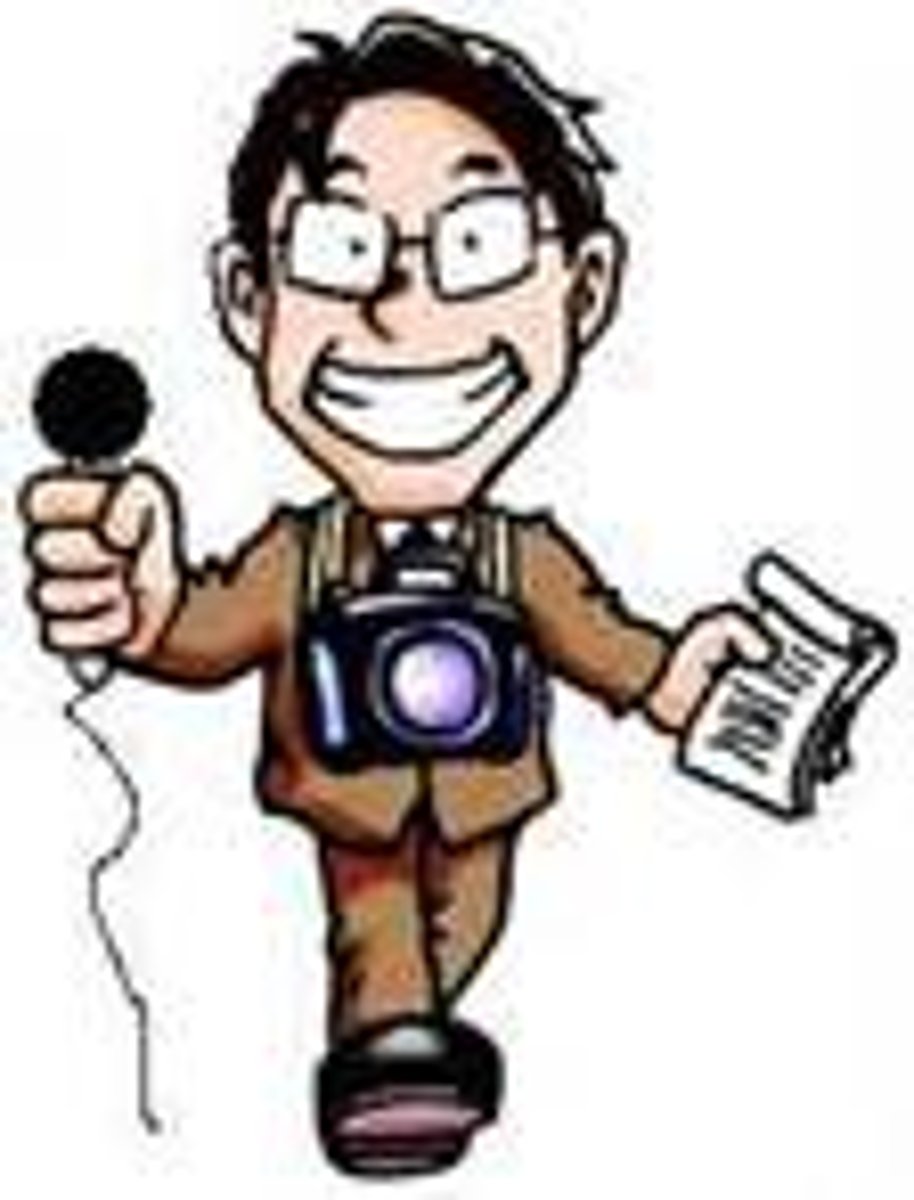<p>es la persona que escribe, investiga y presenta las noticias.</p>