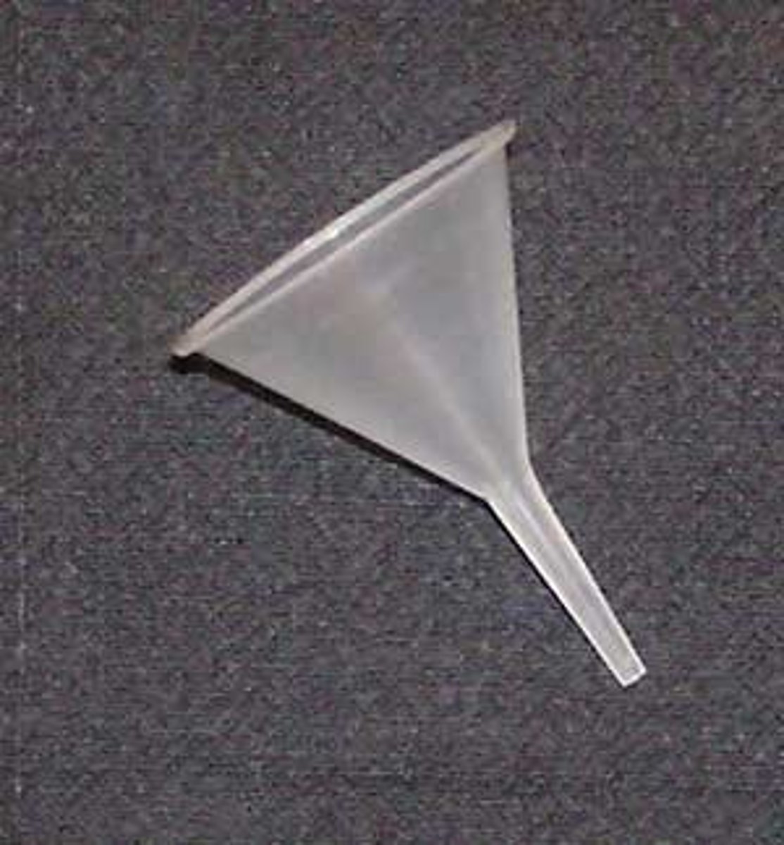 <p>for pouring liquid or other substance through a small opening</p>