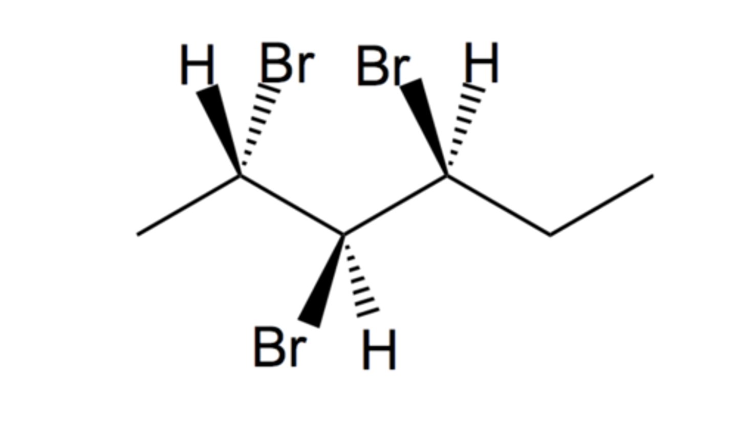 <p>This compound is (2__, 3__, 4__)-2,3,4-tribromohexane</p>