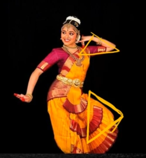 <p>Triangular shapes</p>