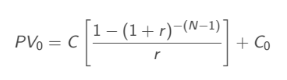 Annuity due formula