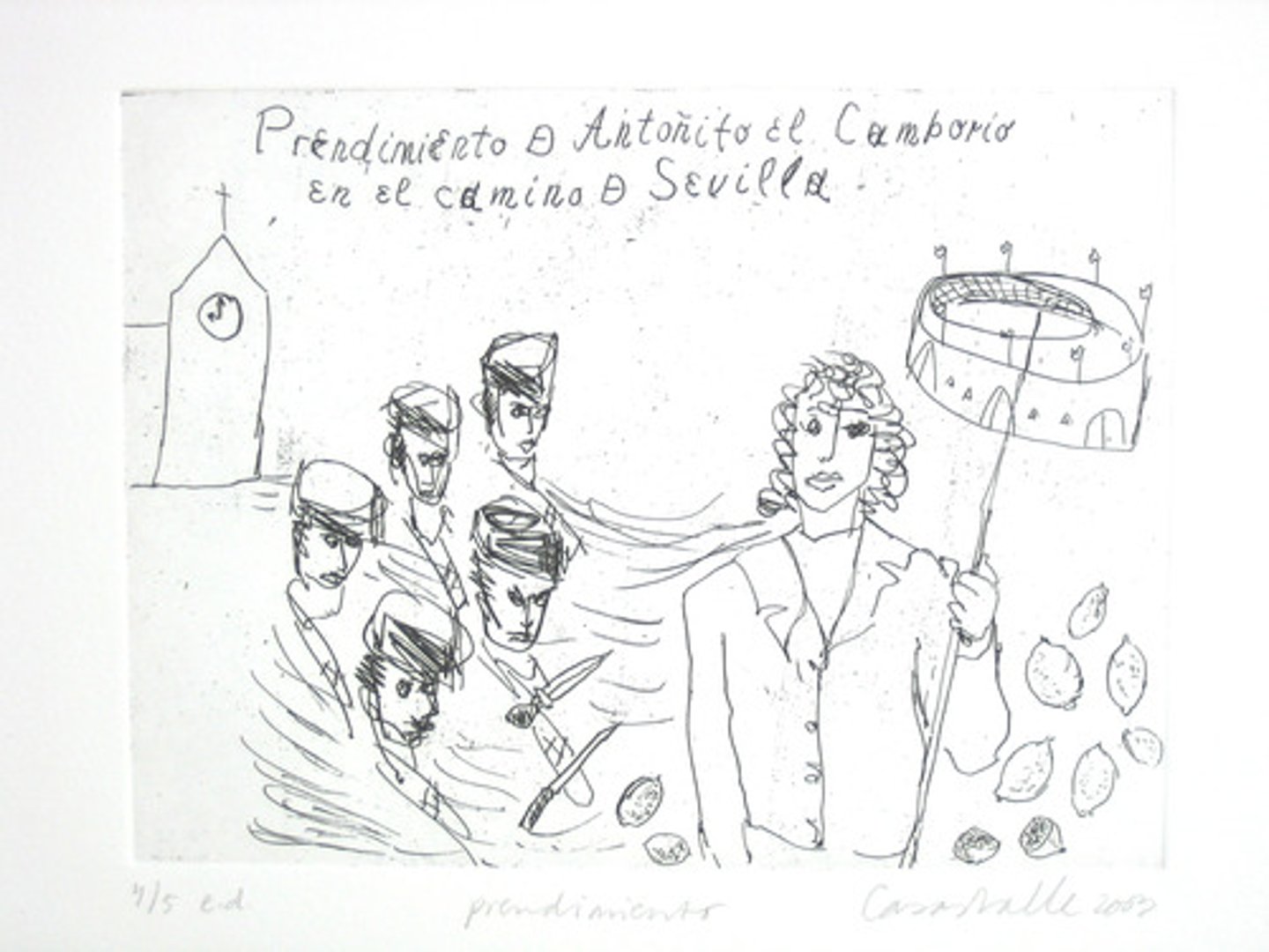 <p>Prendimiento de Antoñito el Camborio en el camino a Sevilla</p>