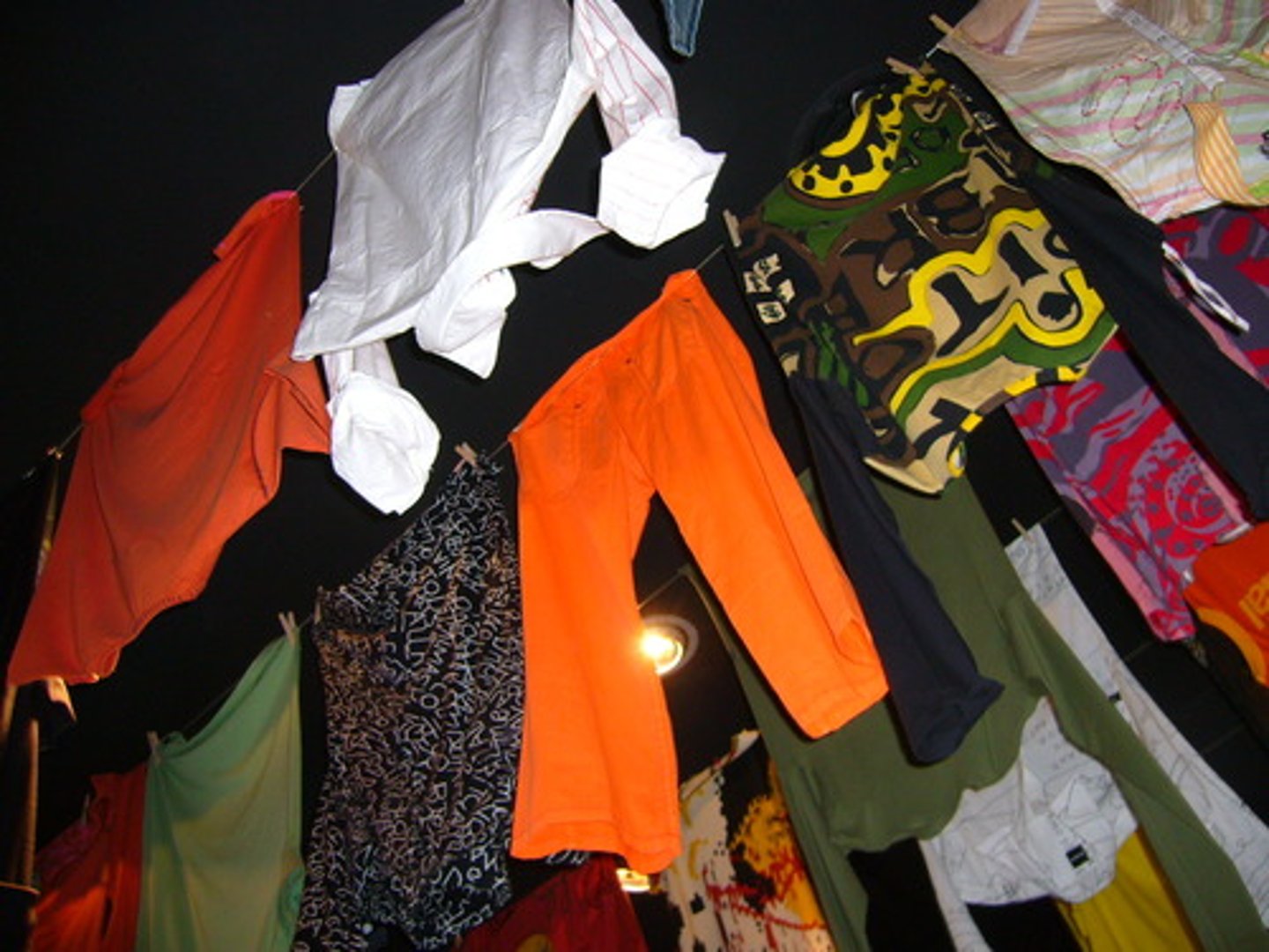 <p>the clothing</p>