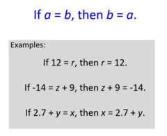 if a=b, then b=a