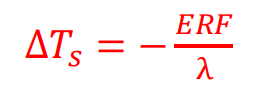 <p>The surface temperature response is given by:</p><p></p>