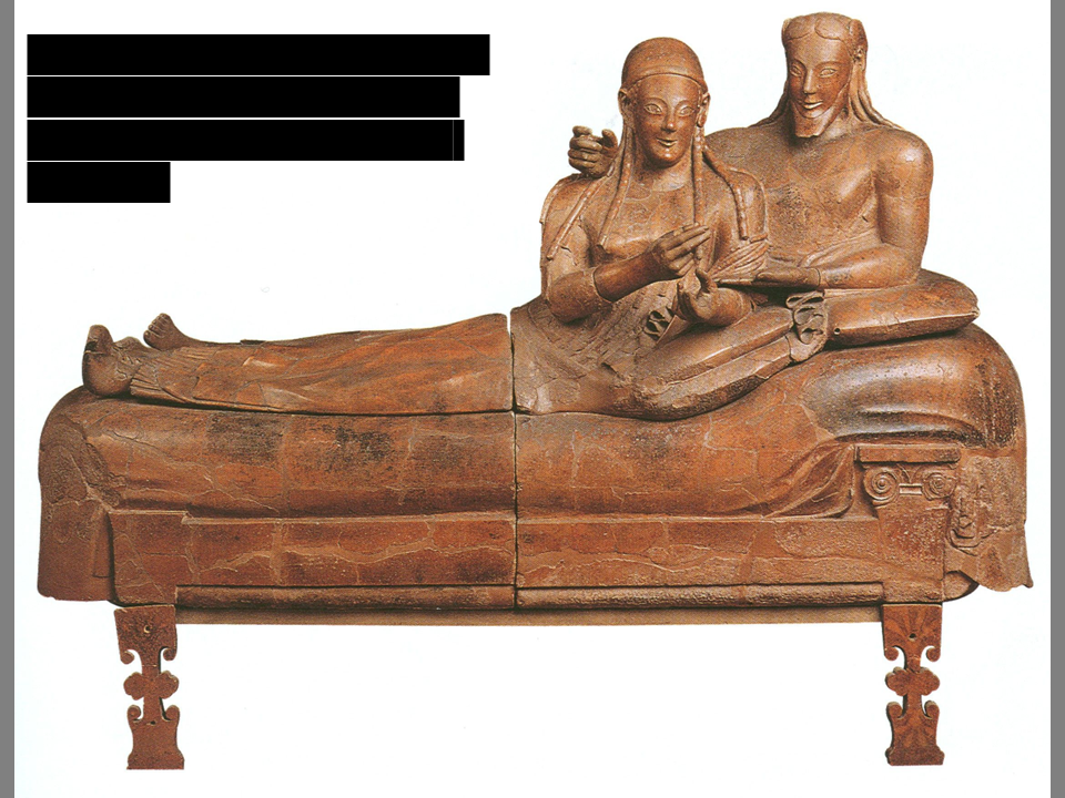 Sarcophagus w/ reclining couple