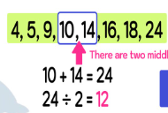 <p><span>the middle score in a distribution--half the scores are above it and half are below it</span></p>