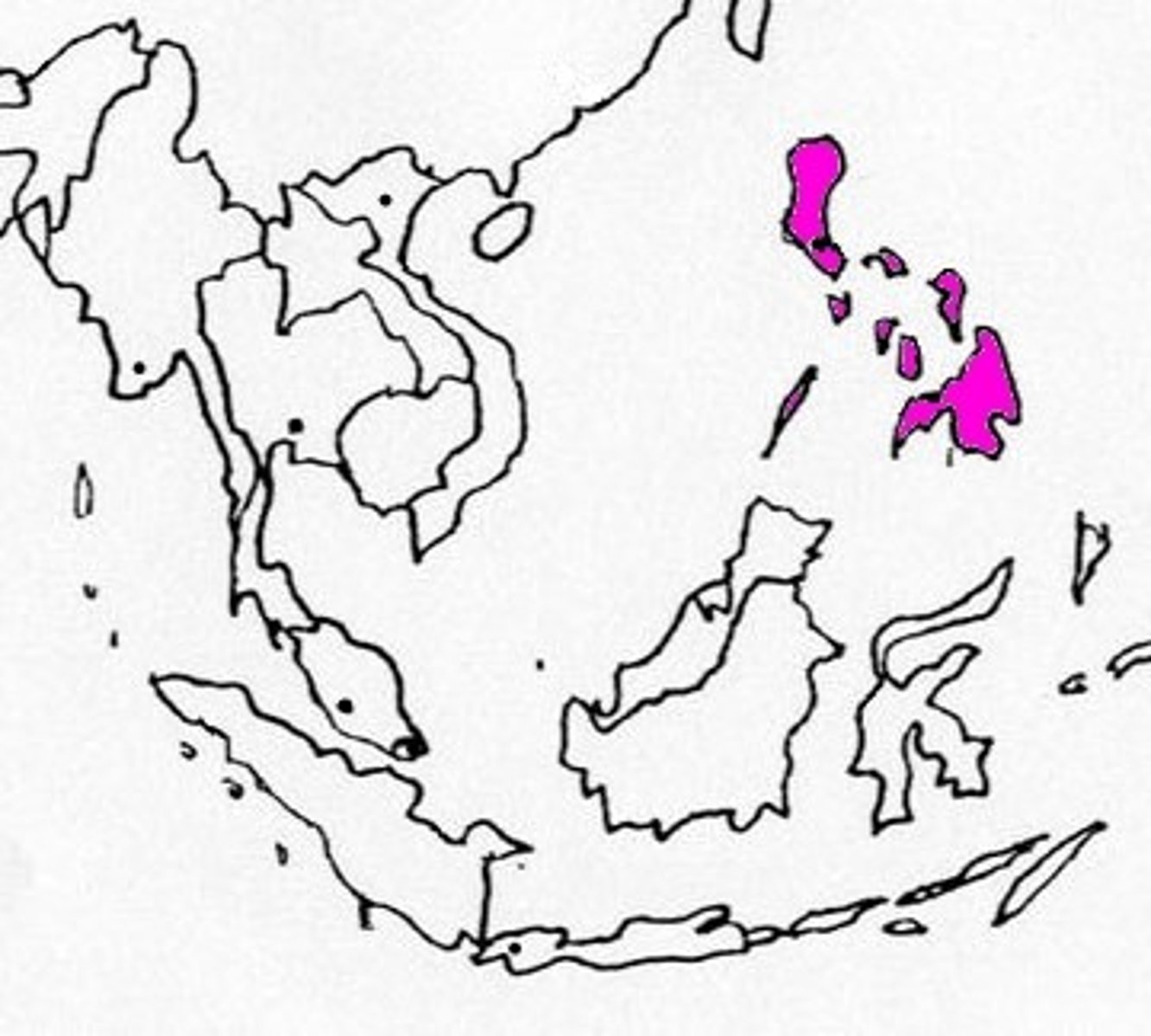 <p>An archipelago in Southeast Asia, consisting of over 7,000 islands, which was a Spanish colony for over 300 years before being ceded to the United States after the Spanish-American War in 1898.</p>