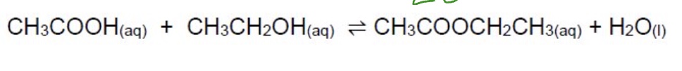 <p>give the Kc expression + units for this equation </p>