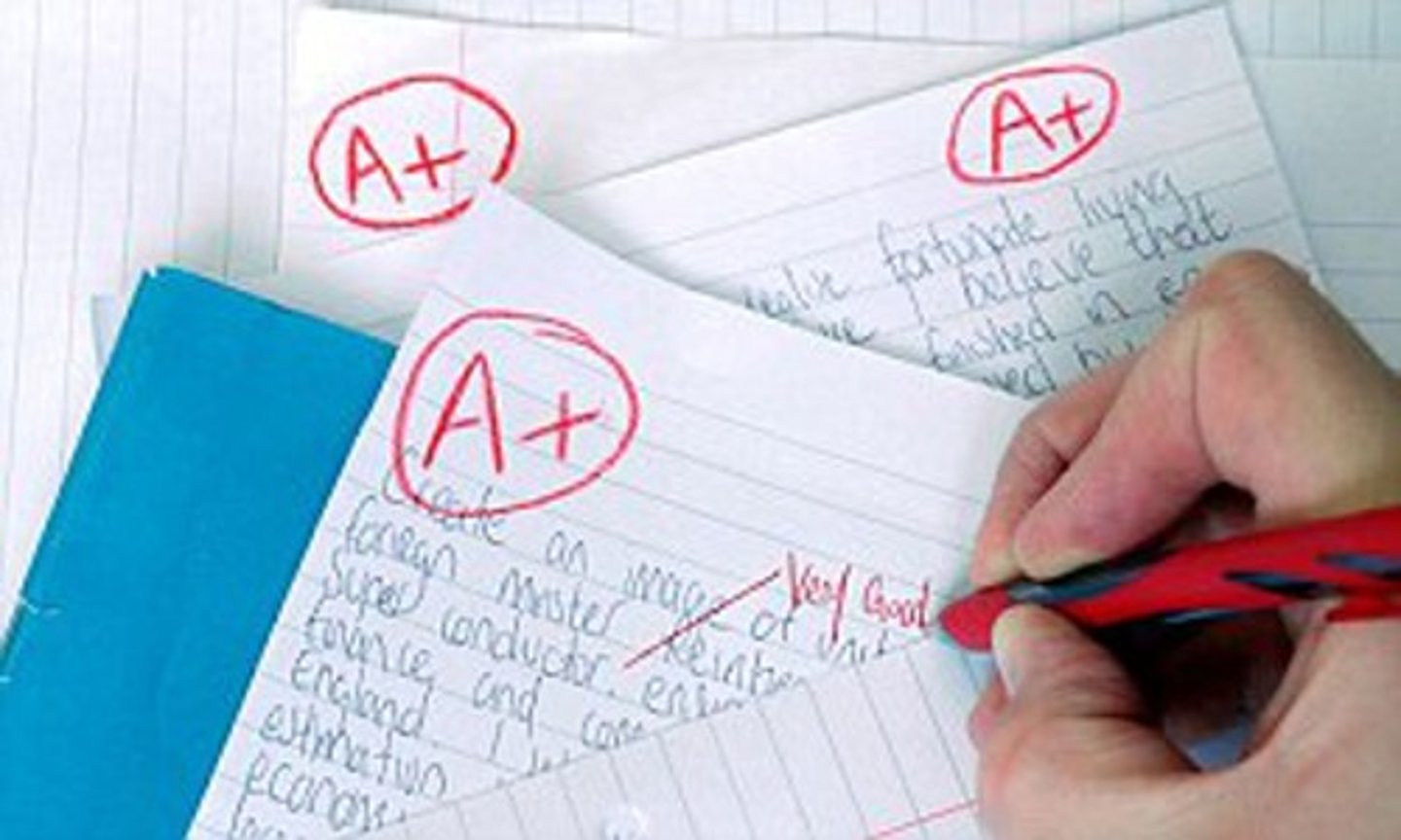 <p>oceniać pracę domową</p>