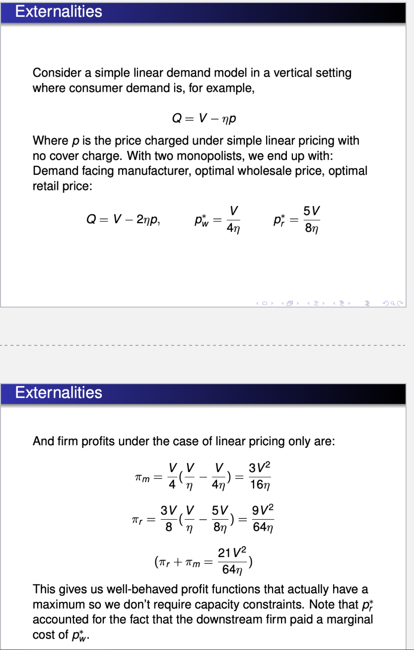 <p>Externalities</p>