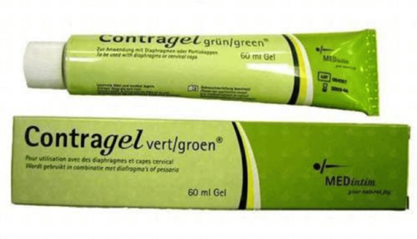 <p>Condoms and diaphragms are often full with it</p><p>-Non-hormonal</p>