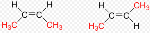 <p>isomers in which the order of atom bonding is the same but the arrangement of atoms in space is different (trans and cis)</p>