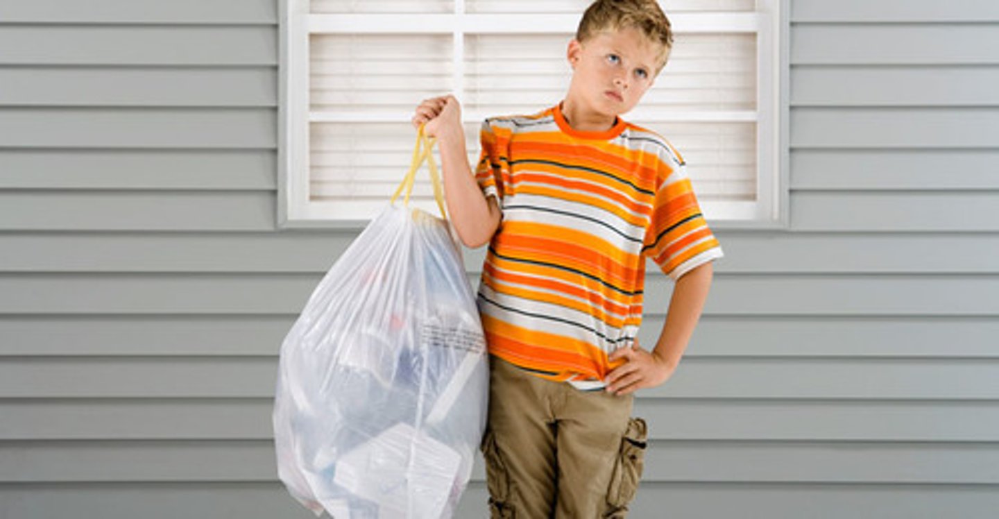 <p>to take out the trash</p>