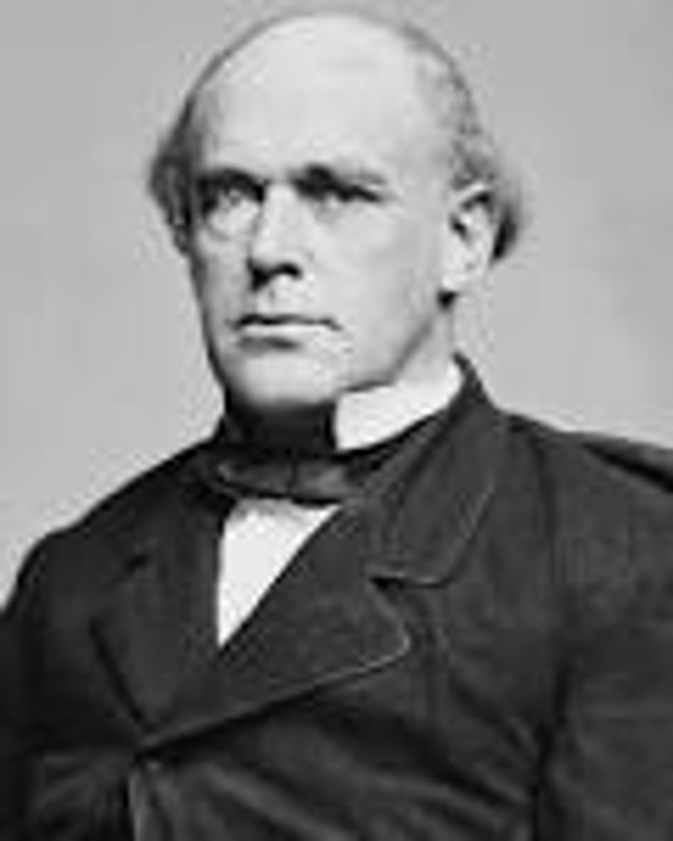 <p>Ambitious secretary of the treasury who wanted to replace Lincoln as president in 1864</p>