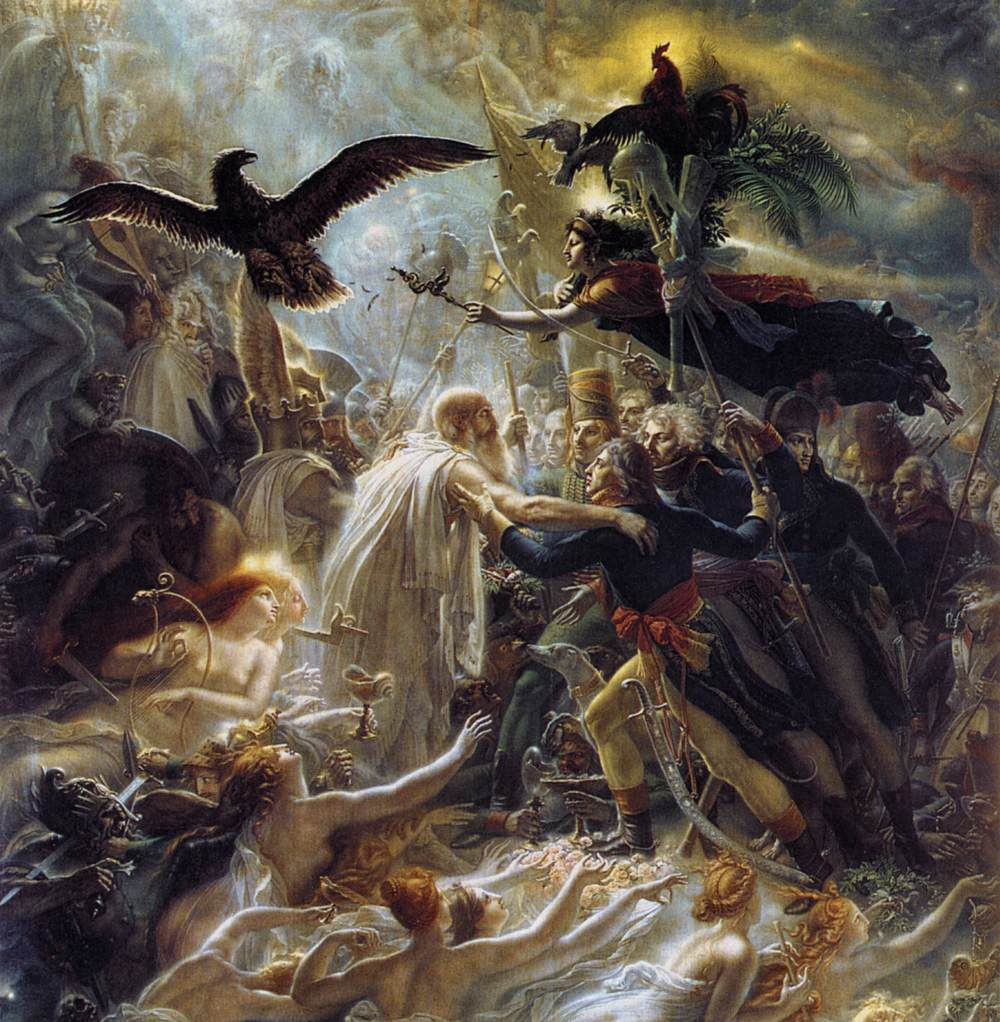 <p>What style was Girodet, Ossian Receiving the Napoleonic Officers into Valhalla, 1802 created in?</p>