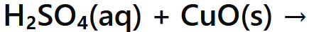 <p>Acid + Metal Oxide →</p>