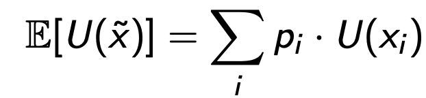 <p>weighs outcomes by their utility than ,monetary values </p>